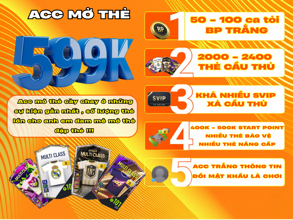 ACC MỞ THẺ 6xx ( Siêu sale 2/9)